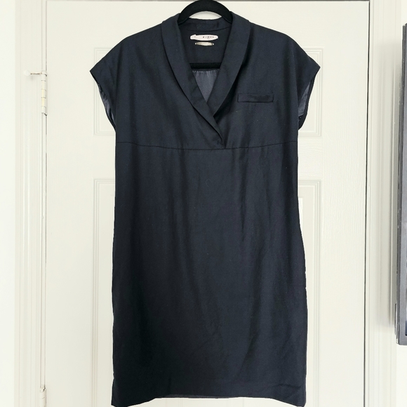 Ports 1941 Navy Blue 100% Wool Dress with 100% Silk Lining - Picture 1 of 7